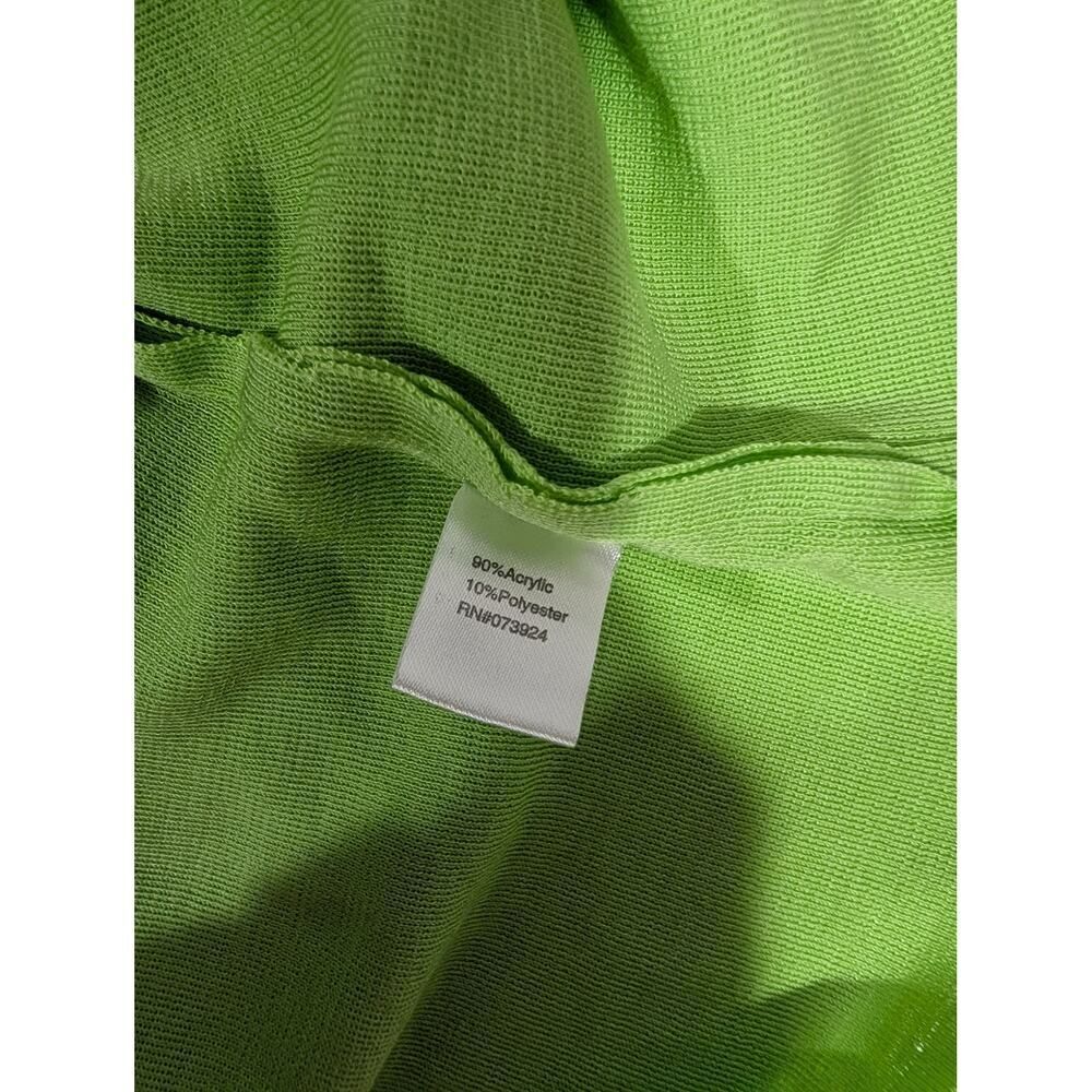 Ming Wang Top Womens Petite XL Green Lime Shell Tank Business Career - Picture 6 of 9